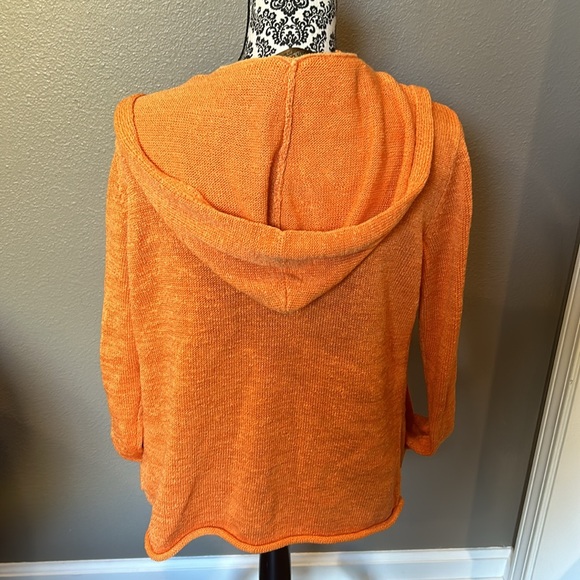 Pendleton Cardigan Petite Medium Orange Vintage small - Picture 2 of 5